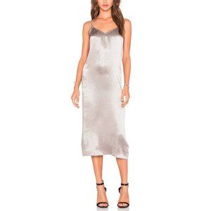 ATM Anthony Thomas Melillo Deev Silver V Slip Dress